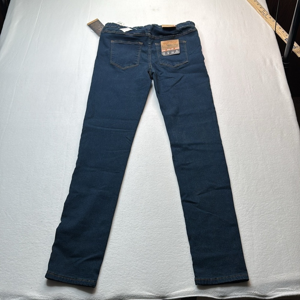 Girls weatherproof vintage pull on denim jeans size XL 16 18 dark wash blue - Picture 11 of 11
